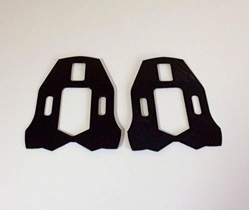 Good Vibration Wedges TIME I-Clic, I-Clic2, Xpresso Road Bicycle Pedal Cleat Shim (Black, 2 Degrees)
