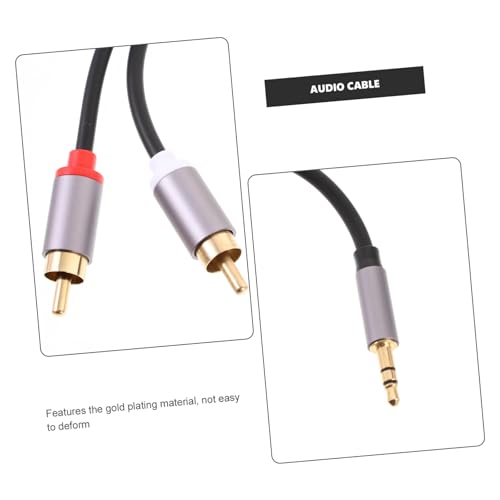 Cable de audio stereo 2m para TV y auriculares miniatura 4