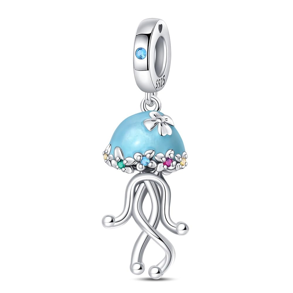 Pandach Damen Charm Anhänger für Armband 925 Sterling Silber Charms Beads passend für Armband und Halskette, Kompatibel mit Europäischen Armbänder für Frauen Mädchen C1
