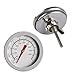 PLGEBR Stahl Grill BBQ Smoker Grill Thermometer Haushalt Ofen Zifferblatt Messgerät Backzubehör Thermometer Temperatur 50-500 C
