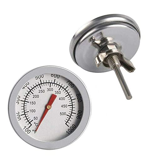 PLGEBR Stahl Grill BBQ Smoker Grill Thermometer Haushalt Ofen Zifferblatt Messgerät Backzubehör Thermometer Temperatur 50-500 C