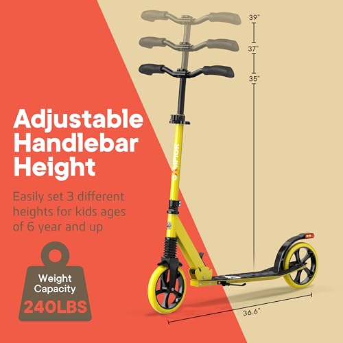 Campior Kick Scooter for Ages 6+, for Kids, Teens, and Adult...