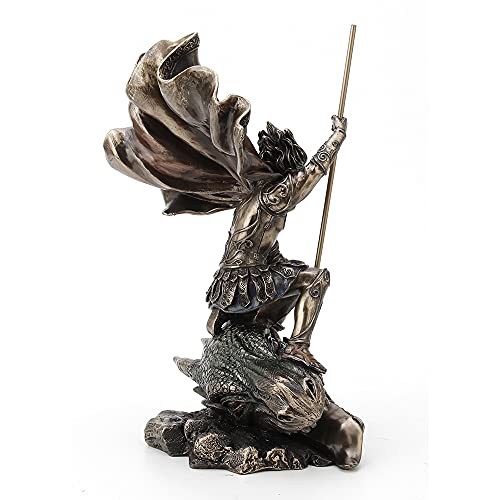 Figura Decorativa San Jorge Matadragones 28.9 cm Bronce miniatura 5