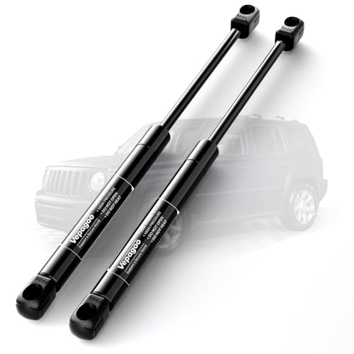 Vepagoo 4365 Rear Window Glass Gas Struts Shocks Compatible for 2002-2007 Jeep Liberty Lift Supports, Interchange 55360171, 4365, 014281, 8196175