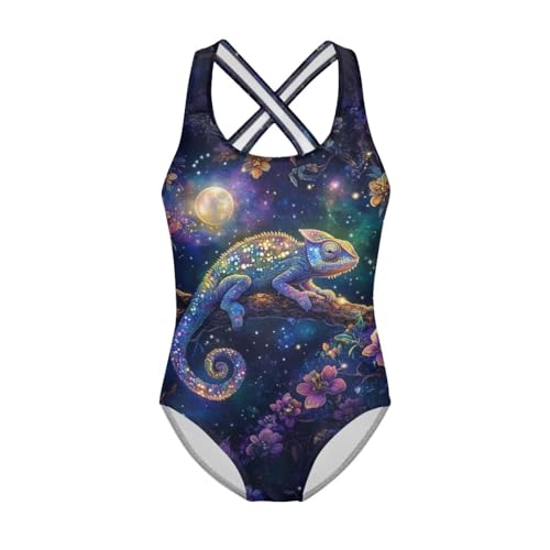 Yzaoxia One Piece Swim Suit for Girls Scoop Neck Swimwear Tummy Control Swimsuit Bathing Suit Athletic Beachwear 5-14Y