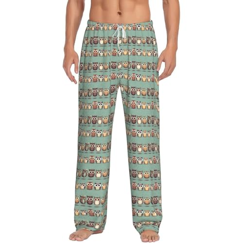 Pantalon de pyjama homme chouette léger pour stopper l'inconfort de nuit