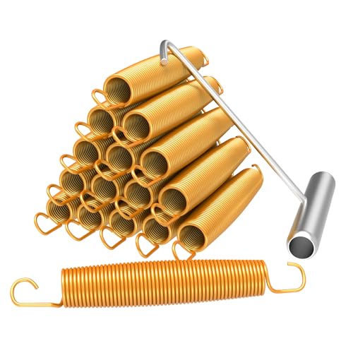 Blanketown Trampoline Springs 6.5 inch with Free T-Hook, Replacement Trampoline Springs, High Tensile, Durable Strength, Weather Resistant Commercial Size Springs,Trampoline Accessories 20 Pack