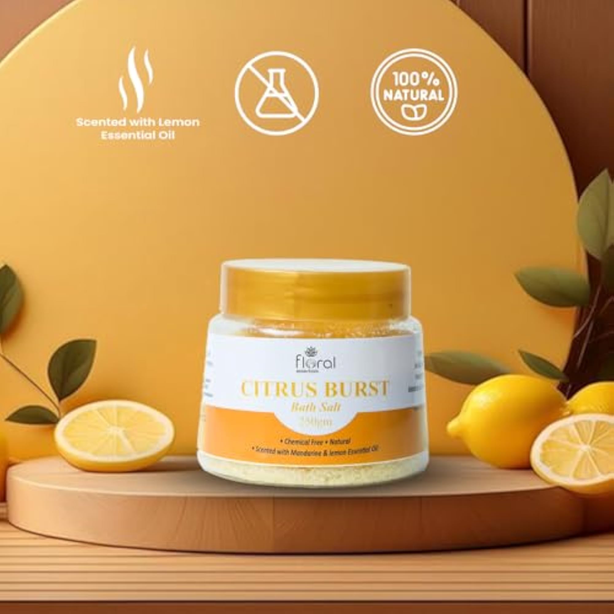Citrus Burst Bathing Salt - Chemical-Free Natural Aromatherapy