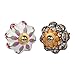 RAJRANG Multicolor Ceramic Knobs for Cabinet Dresser Drawer and Furniture Hand Painted Antique Floral Cupboard Pull Knob Round Pack of 25