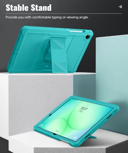 Image of MoKo Shockproof Case Fit Samsung Galaxy Tab A11+ Plus / A9+ 11 Inch | with Screen Protector, Heavy Duty Shockproof Protective Case, Bondi Blue