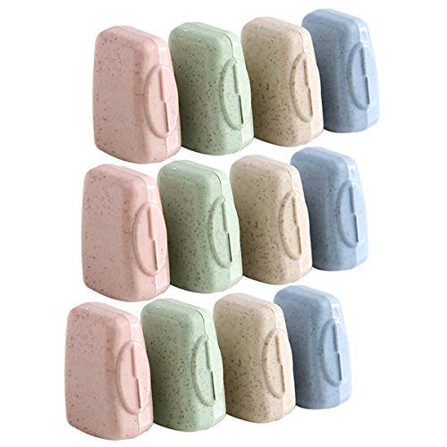 KongJies Funda protectora para cepillo de dientes, 12 piezas, antipolvo, antibacteriano, para el hogar, 3,5 x 1,5 x 2 cm Cover
