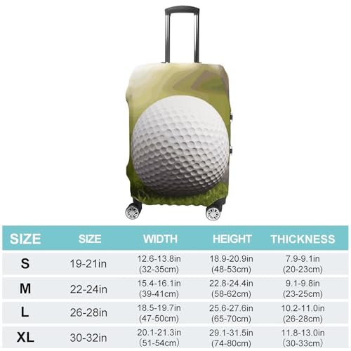 Sport Golf Ball Printed Luggage Cover Protector, Fits 18-32 Inch Luggage2