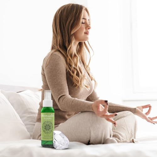 White Sage Smudge Spray for Spiritual Cleansing & Aura Protection, Sage Mist for Cleansing Negative Energy & Protection, Home & Meditation, Clear Quartz Reiki Energized Aromatherapy Room Spray - 4oz - Image 4