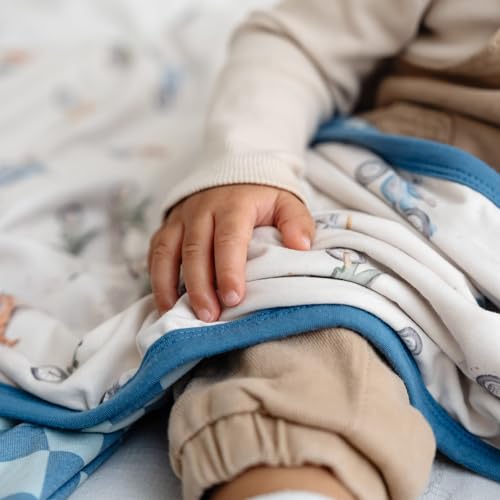 Image of Copper Pearl Jumbo 3-Layer Baby Blanket: Soft Baby Quilts for Boys and Girls | Breathable, Cozy, Toddler Blanket | Baby Quilt for Newborns | 46x46 Premium Polyester /Rayon | Ryder