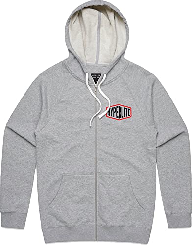 Hyperlite Moto Lightweight Zip Mens Hoodie Heather Sz S