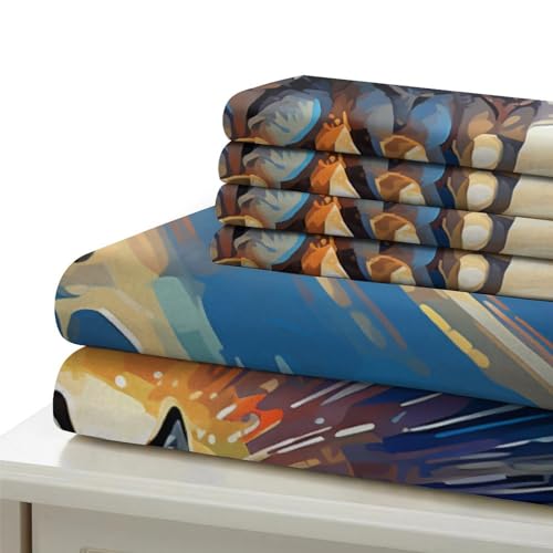 Housse de couette zippée 220x240 microfibre pour lit sans pli