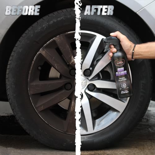 BassMotor Ferric Wheel Cleaner for Car Motorcycle Embedded Dirt Decontaminant Wheel Cleaner Brake Disc Removes Ferodo - Iron Cleaner 500ml - Image 6