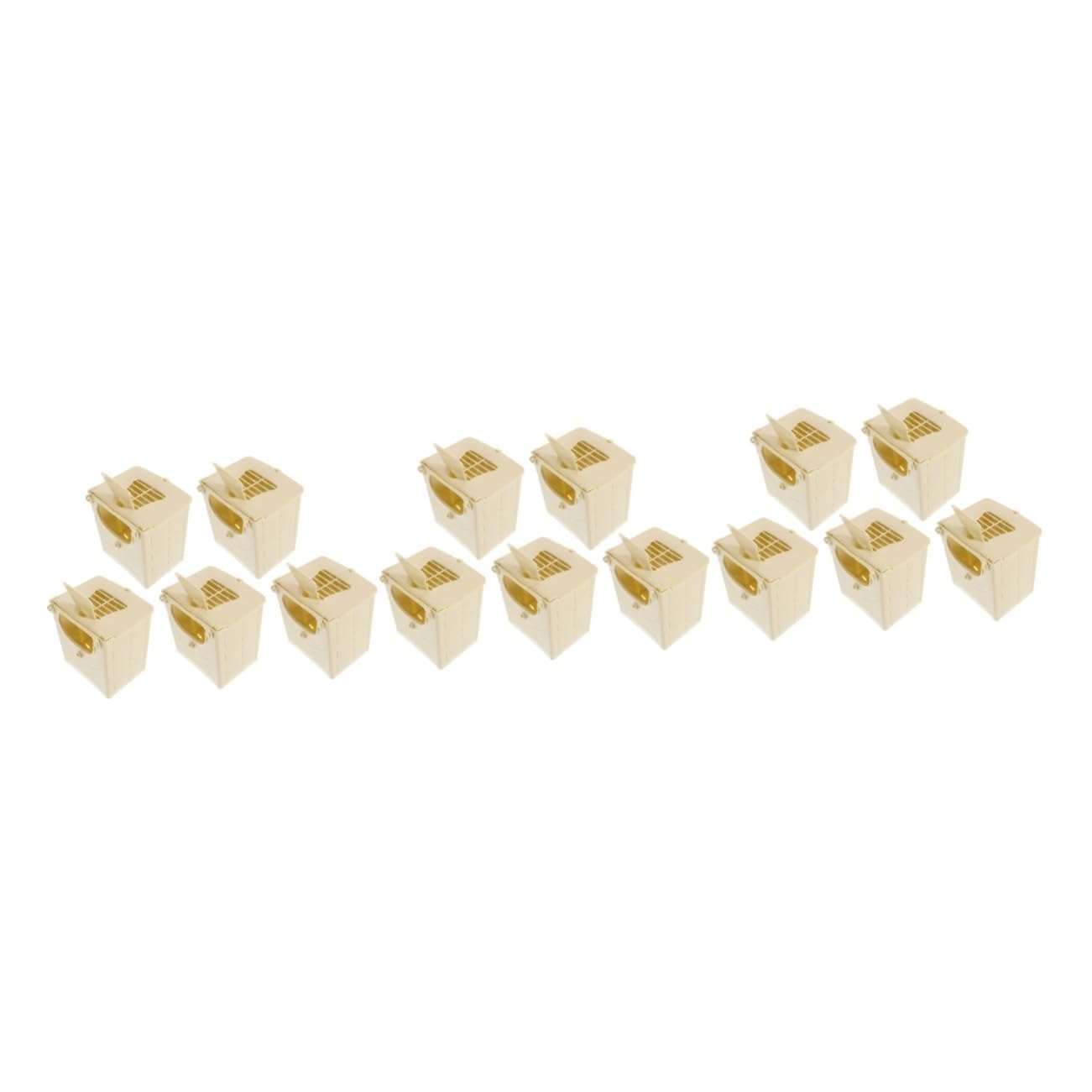 15 Piezas Caja De Cría De Aves Casa Jaula para Loros Casa Decorativa para Pájaros Suministros para Pájaros Casa para Pájaros Interior Nido De Pájaros Domésticos El Plastico