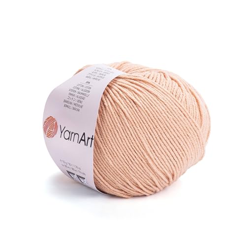 Image of YarnArt Soft Cotton Acrylic Blend Yarn - for Amigurumi, Crochet and Knitting - DK Weight, All-Season Craft Yarn for Kids and Adults Garments, Baby Items and Accessories, 160 m /50 g,Pack of 4 (07)