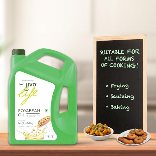 Image of JIVO Soyabean Cooking Oil 5 Ltr (Pack of 2)