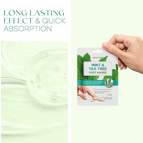 Skin 2.0 Tea Tree And Mint Foot Masks Moisturizing Socks thumb #4