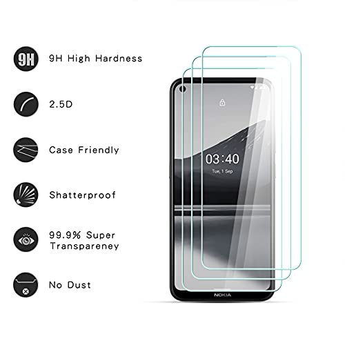 Zidwzidwei Phone Screen Protector for Nokia 3.4, 9H Hardness Tempered Glass, Anti-Scratch, Easy Installation - Image 3