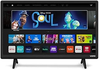 VIZIO 24-inch D-Series Full HD 1080p Smart TV with Apple AirPlay and Chromecast Built-in, Screen Mirroring for Second Screens, & 150+ Free Streaming Channels, D24f-J09, 2021 Model (Renewed)