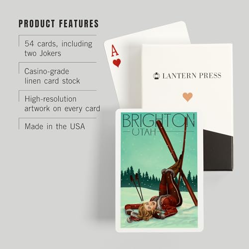 Lantern Press Brighton Utah, 52 Cartas Poker miniatura 3