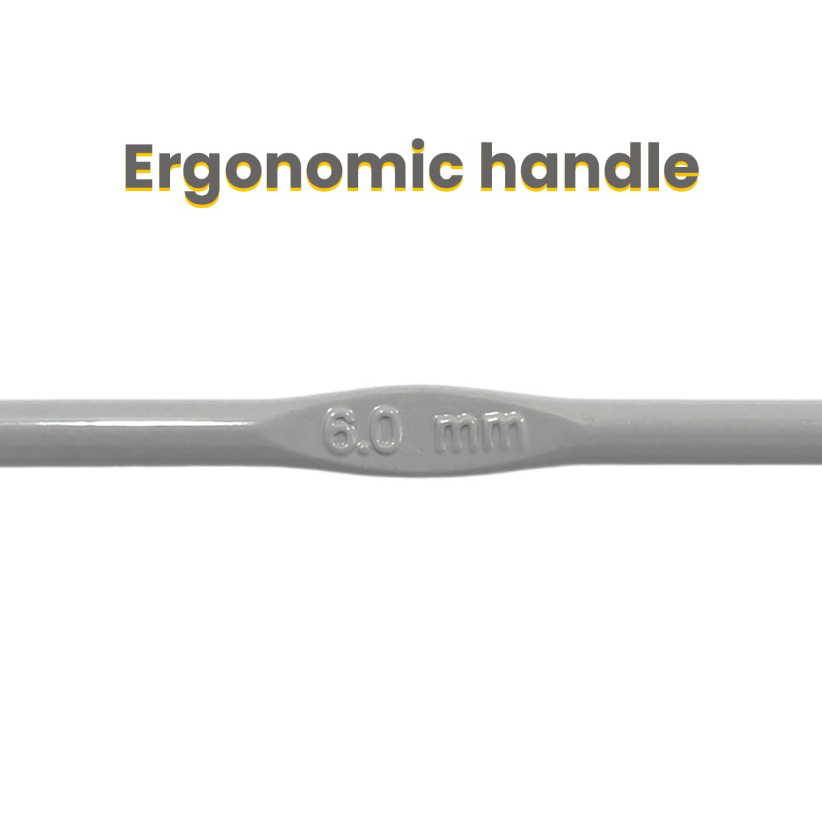 JYC CREATIVE 2 x Metal Crochet Needles Ergonomic Soft for Crafts Knitting Scarves, Hats, Amigurumis, DIY - Image 2