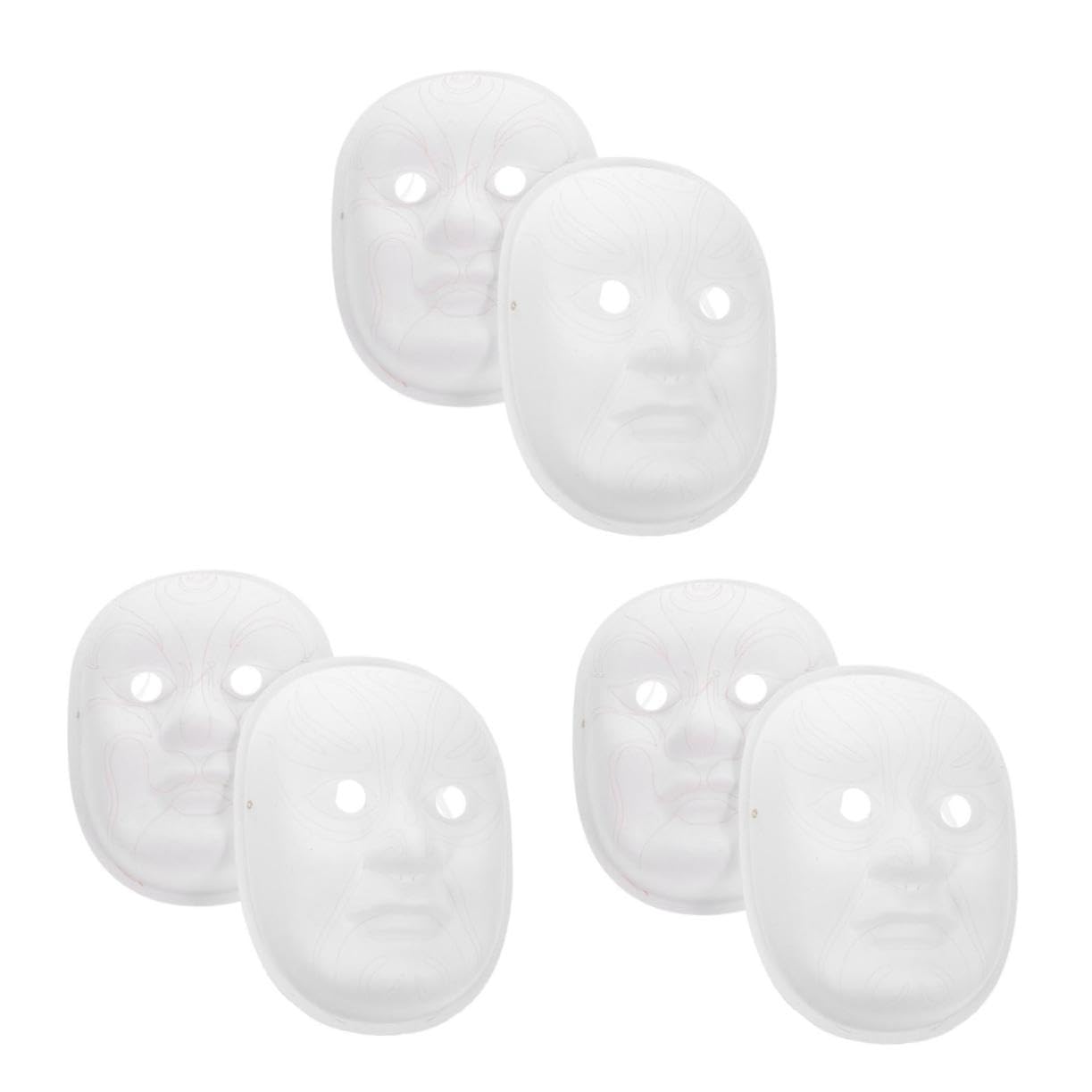 BESPORTBLE 6 Pezzi Maschere Pulp Opera Pechino in per Adulti Decorazione per Feste e Halloween con Confortevole Kuang Yin e