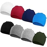 DRESHOW BQUBO 8 Pack Unisex Baby Beanie Hat Infant Baby Soft Cute Knit Cap Nursery Beanie