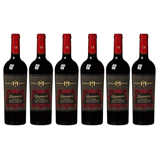 Novantaceppi Primitivo Puglia IGT Halbtrocken, 750 ml 7 Castello Monaci Coribante Salento IGT 2020/2021 Rotwein trocken (6 x 0.75 l)
