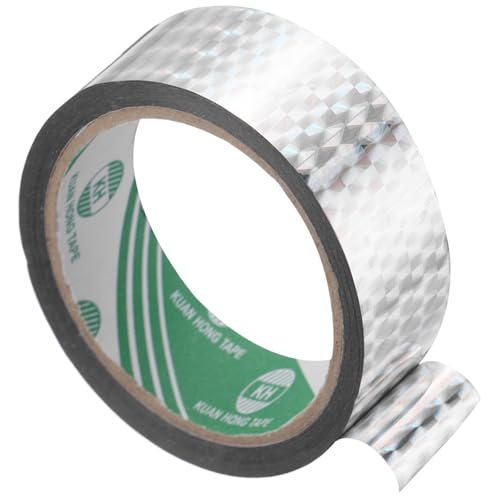 Image of MECCANIXITY Silver Tone Metalized Tape 2 Inch x 55 Yards Decor Tape for Craft Detailing Accent Wall, Graphic Arts