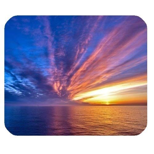 Preisvergleich Produktbild Spielmausunterlage, schöner reizender Sonnenaufgang und Sonnenuntergang-Landschaft Rechteck-Mausunterlage Mousepad