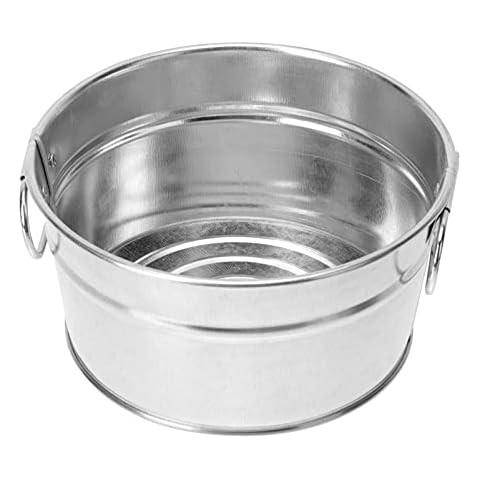 Vaguelly Small Galvanized Bucket Cover