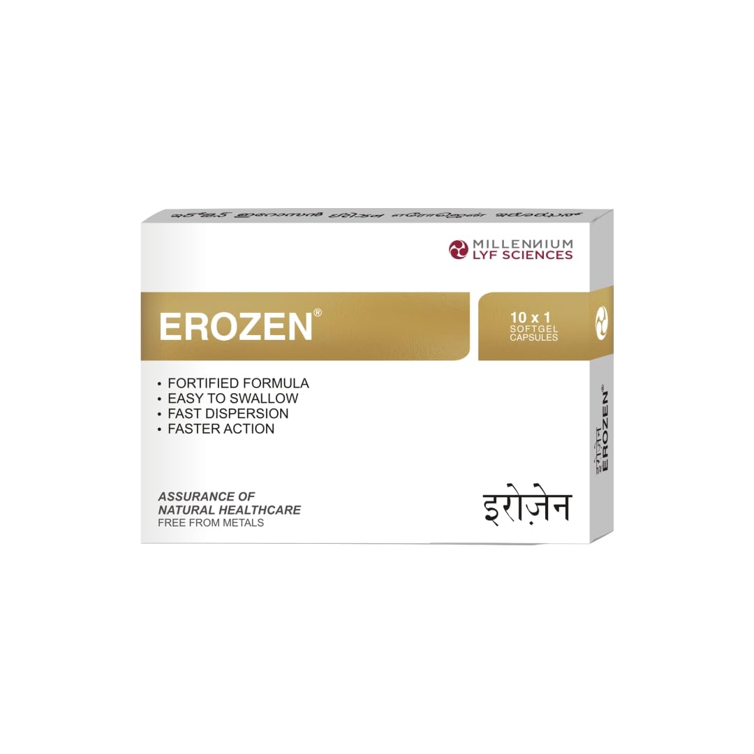 EROZEN Soft Gel Capsules | Potent Herbal Supplement for Male Vitality & Stamina | 20 Capsules-image-32