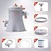 WDERNI Krystal Clear Cartridge Filter Pump for Above Ground Pools, 300 GPH Pump Flow Rate, Made in The USA 100% Guarantee