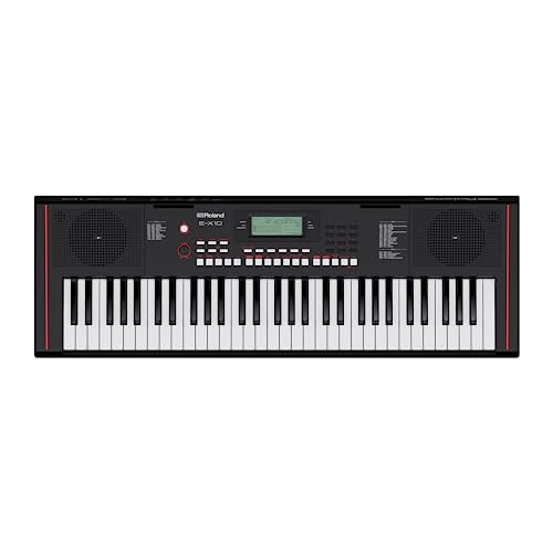 Teclado Roland E-X10 | Piano de 61 notas ideal para principiantes y clases | Más de 600 sonidos |...