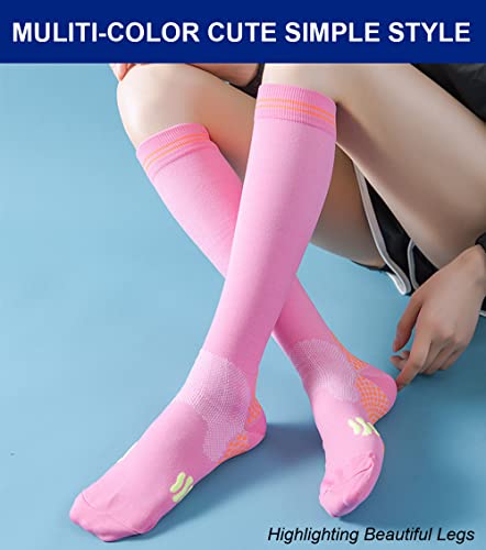 3 Pairs Compression Socks for Women 20-30 mmhg Knee High, Womens Compression Socks Compression Stockings for Women2