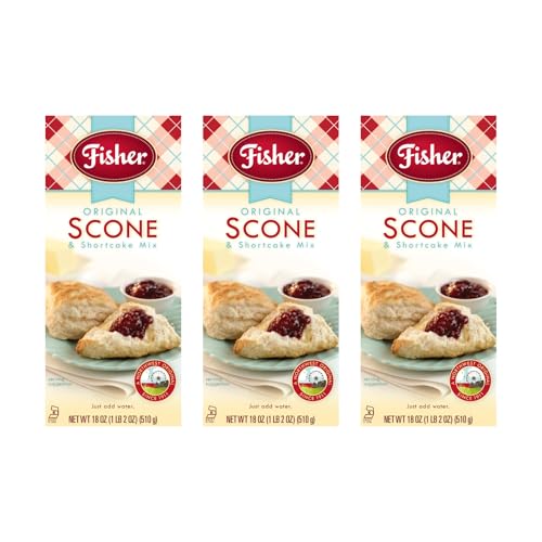 Fisher Orginial Scone & Shortcake Mix, 18 OZ (Pack of 3)