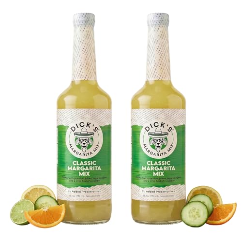 Dick’s Mixes Classic Margarita Mix, 2 Pack – Award-Winning Small Batch Margarita Mixer –...
