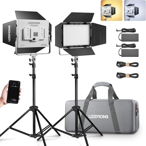 Godox LP600Bi LED Video Light 2-Pack with Stand