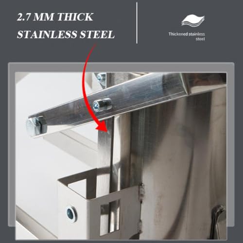 Heavy Duty Commercial Meatball Maker o regulowanej wysokości.Ręczna prasa do kul mundurowych.Konstrukcja ze stali nierdzewnej.Zawiera 4 Wymienne Pierścienie.Idealny do użytku w kuchni restauracyjnej