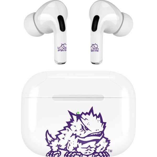 Skinit Decal Audio Skin Compatible with AirPods Pro 2nd Gen - Officially Licensed Texas Christian University Horned Frogs TCU Design