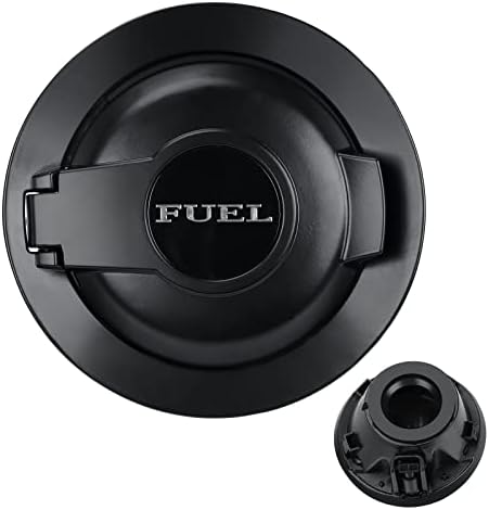 68250120AA Fuel Filler Door Cap Matte Black Gas Cover Cap Vapor Edition Compatible with 2008-2019 Dodge Challenger