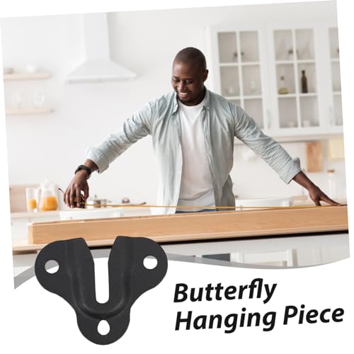 Image of POPETPOP 10Pcs Metal Interlock Hanging Buckles for Picture Frames Flush Mount Brackets for Wall Mounting Mirrors and Decor Easy Install Hardware for Home and Office Use