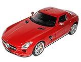 Fahrzeug ist ca 25 cm lang GTA Welly Mercedes-Benz SLS AMG Coupe Rot C197 1/18 Modell Auto