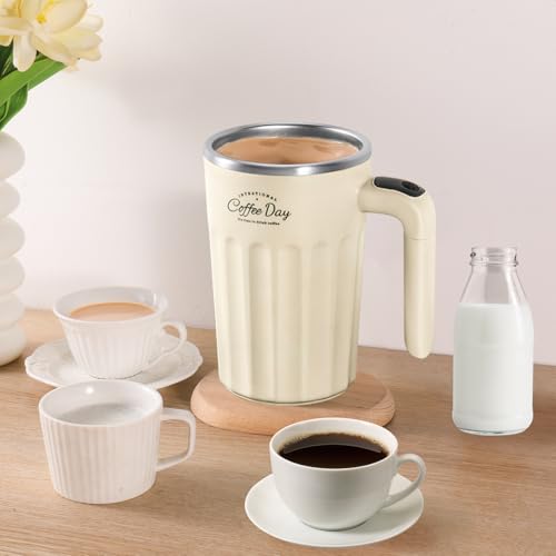 Taza Automezcladora de Acero Inoxidable 12 fl oz miniatura 2