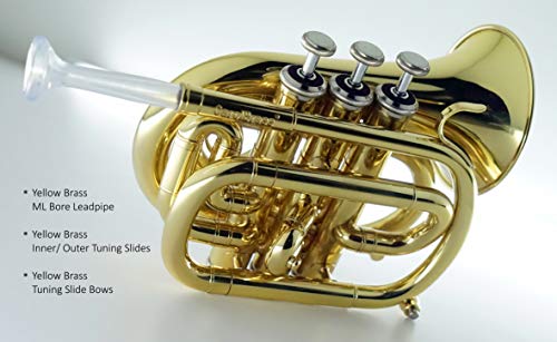 CarolBrass CPT-1000-YSS-Bb-L Mini pocket Bb trumpet - Thumbnail 6