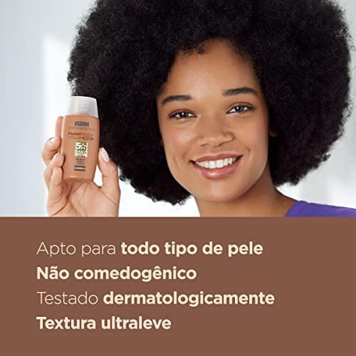 ISDIN Protetor Solar Facial Fusion Water 5 Stars Color Fps 50 – Cor Escura